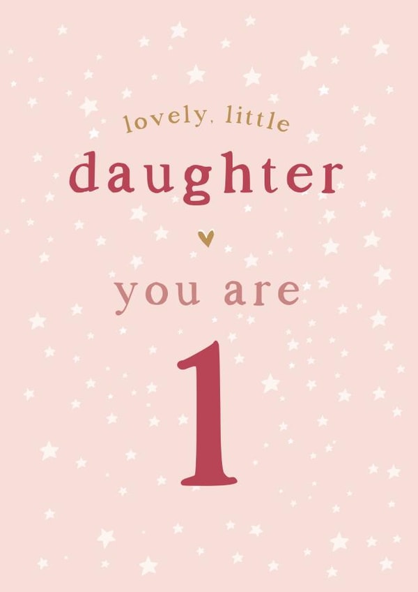 Daughter 1st Birthday card created by Too Wordy