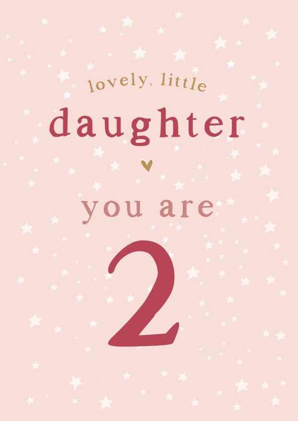 Daughter 2nd Birthday card created by Too Wordy