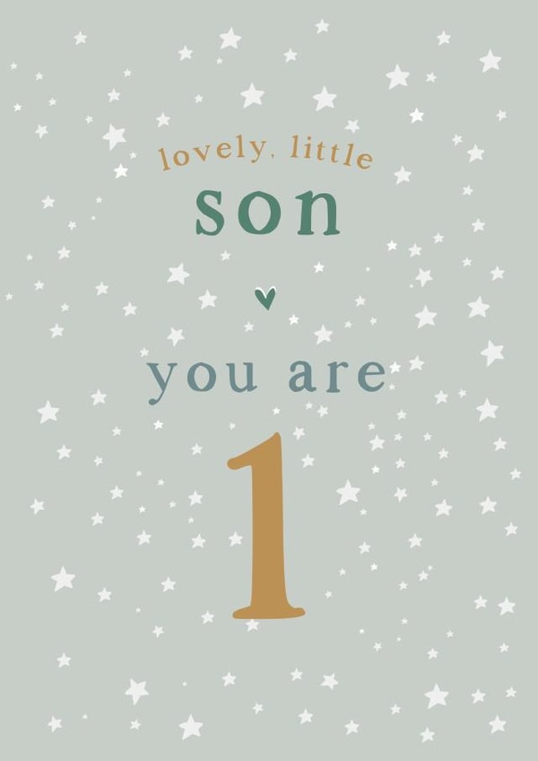 Son 1st Birthday card created by Too Wordy