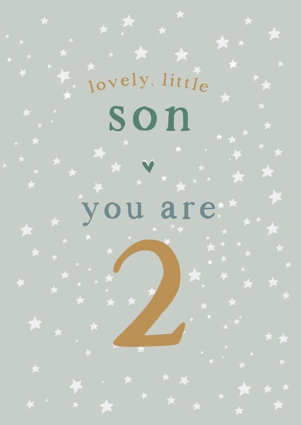 Son 2nd Birthday card created by Too Wordy
