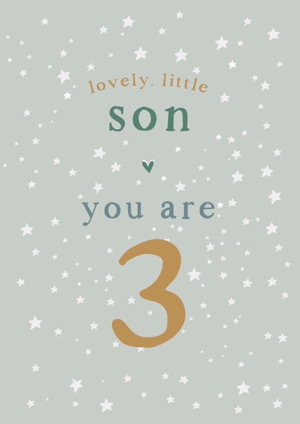 Son 3rd Birthday card created by Too Wordy