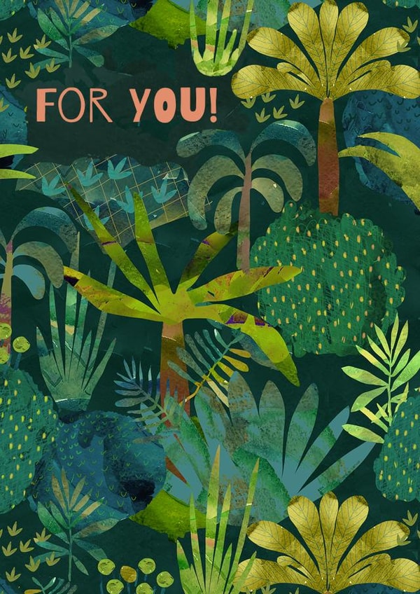 Tropical Botanical Tree Card created by Kamilya Panina
