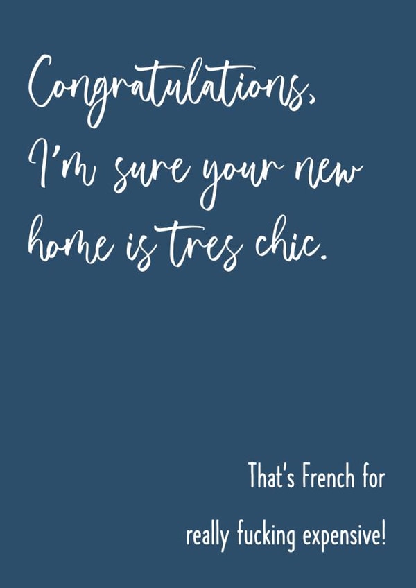 Congratulations on your expensive new home! created by Oh Jeez!