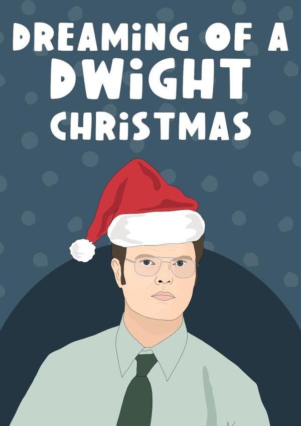 Dwight Schrute Christmas Card created by The Foxy Lemon Co.