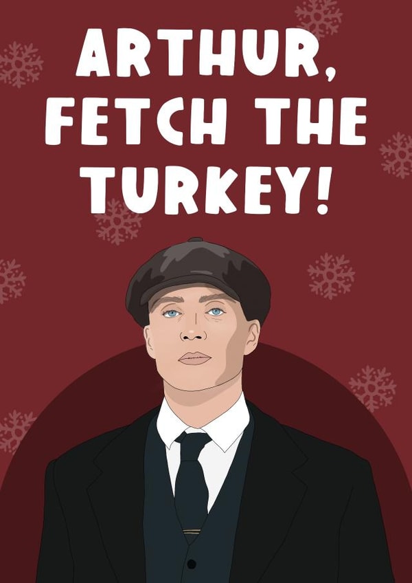 Peaky Blinders Christmas Card created by The Foxy Lemon Co.
