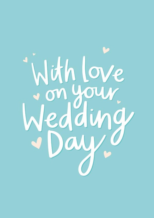 Cute Wedding Card For Couple - With Love On Your Wedding Day created by Fliss Muir