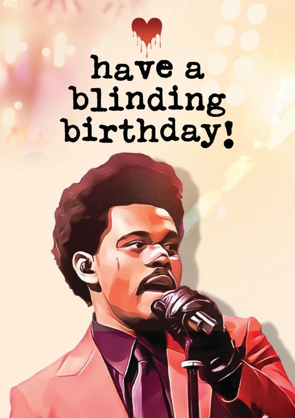 Blinding Birthday Card - Rap, Pop, Rock Music Inspired created by Mrs Best Paper Co.