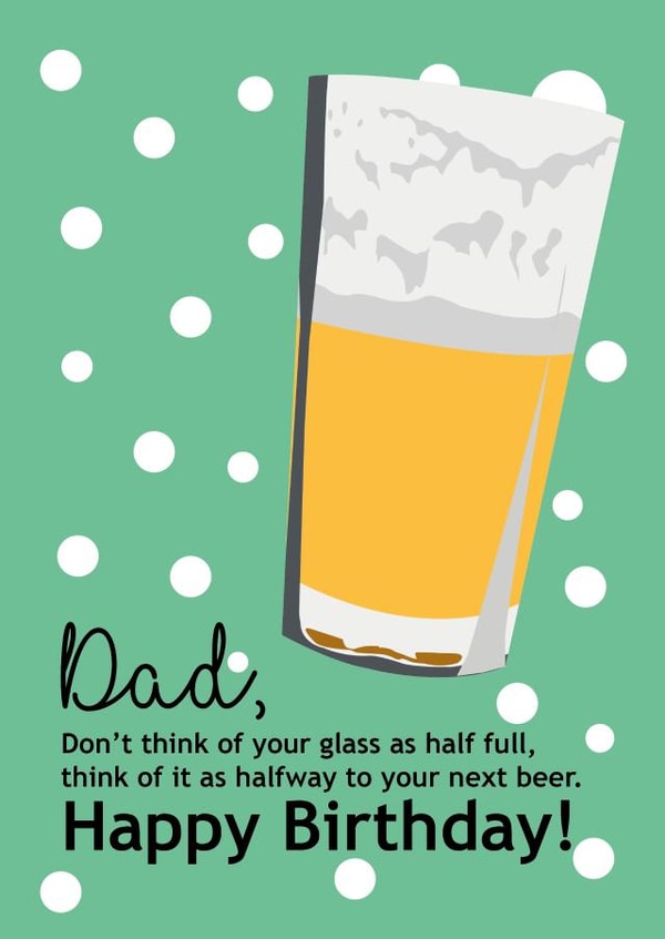 Glass Half Full Beer created by emie&co