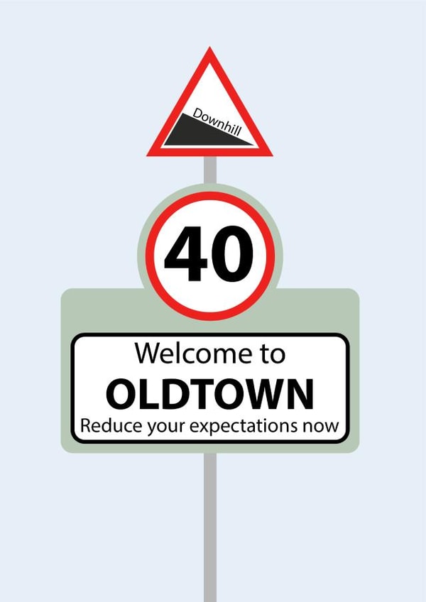 40th Birthday Old Card created by Rosewood Design