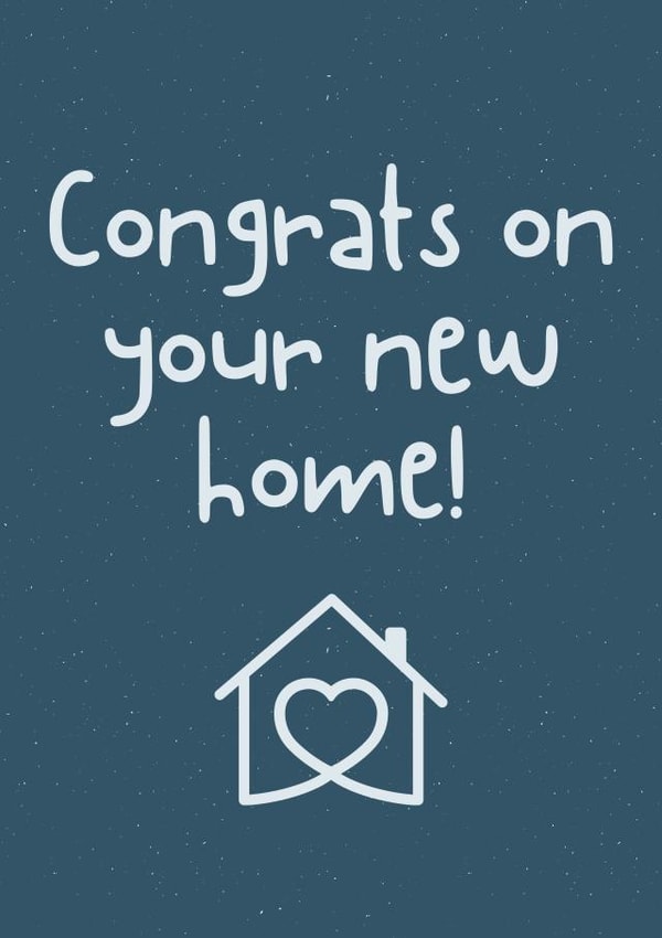 New Home Card - Congrats on your new home! created by A Bee's Designs