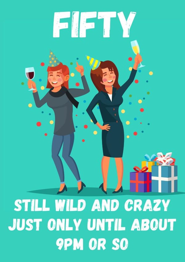 Funny 50th Birthday Card 1015 created by SIMO 08