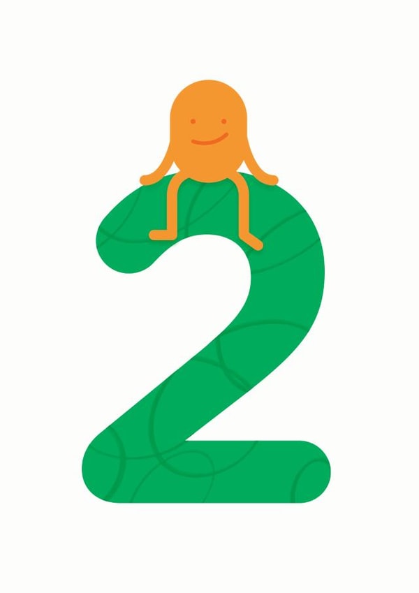 2nd Birthday Card 1001 created by Hello Squid