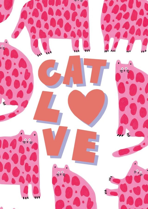 Cat Love Card created by Lora O’Callaghan