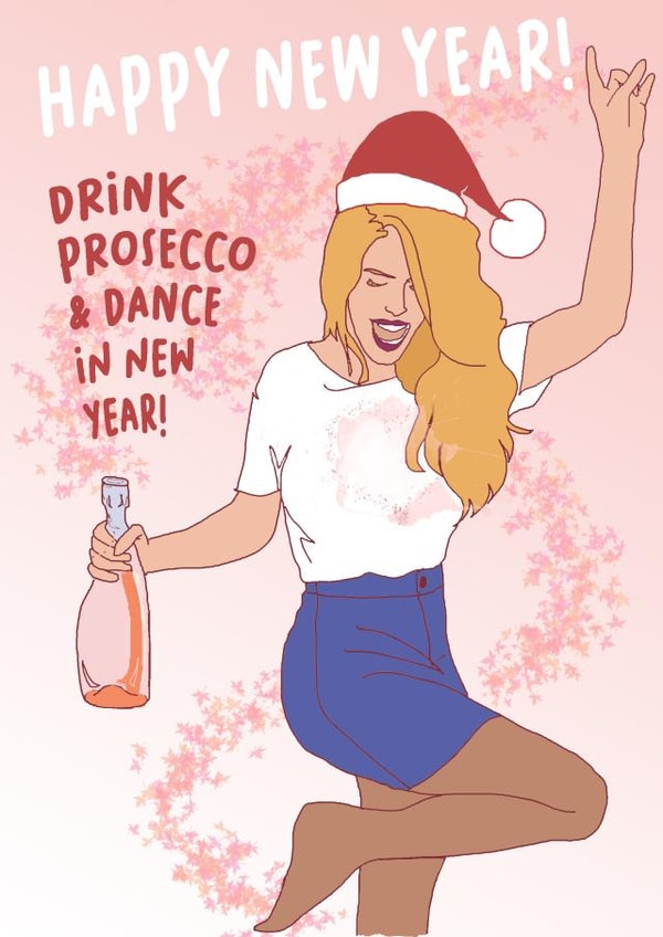 50th Birhday Prosecco card created by Lena Zinovieva