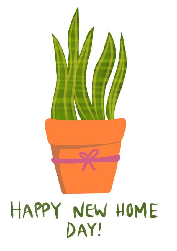 Happy new home day card  created by botany babes 
