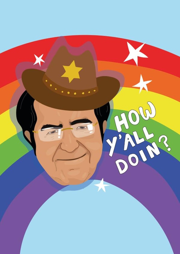 Dr Nowzaradan 'How Ya'll Doin?' Rainbow Card created by PonyChops