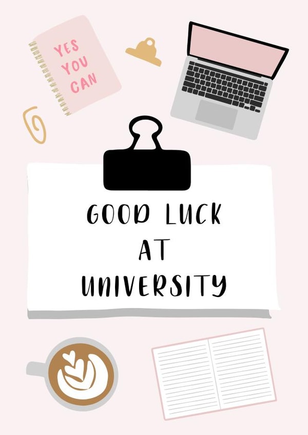 Good Luck at University Card created by Betty & Nell