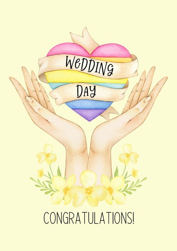 Wedding Day - LGBTQ wedding card created by Millymoo