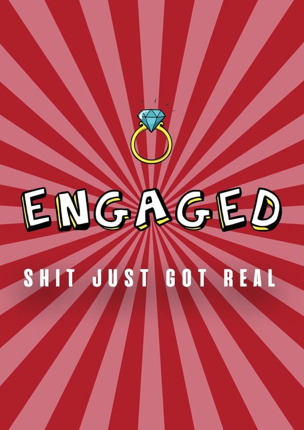 Reality Check Engagement Card created by Sweet and Sweary