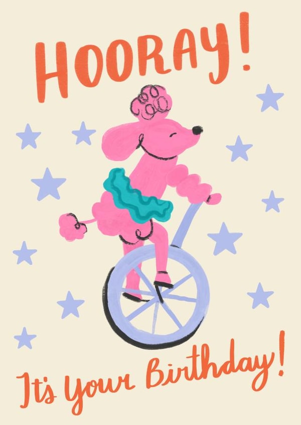 Circus Dog Birthday Card created by Catalina Williams