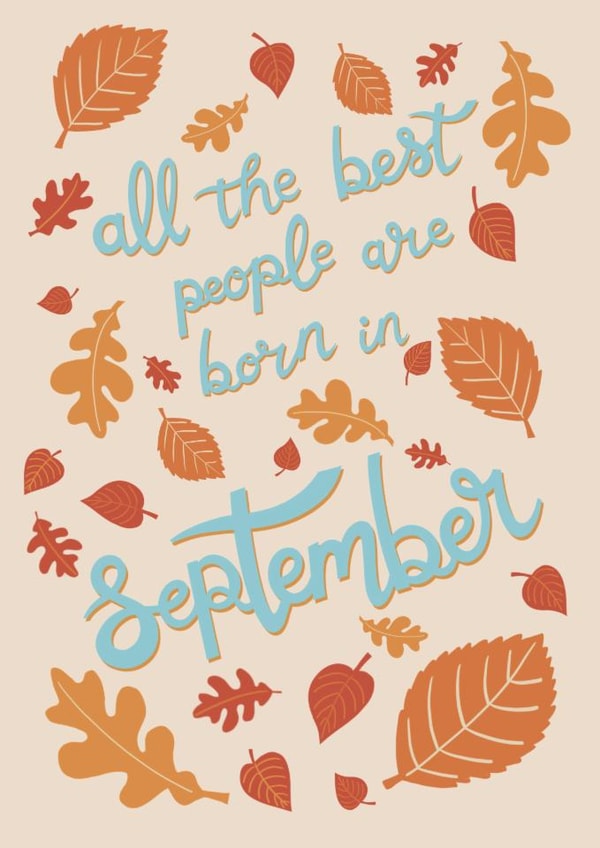September Birthday created by Emma Blue