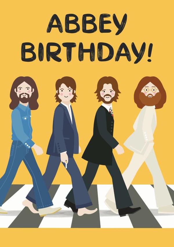 Beatles Abbey Birthday Card created by Design By Day