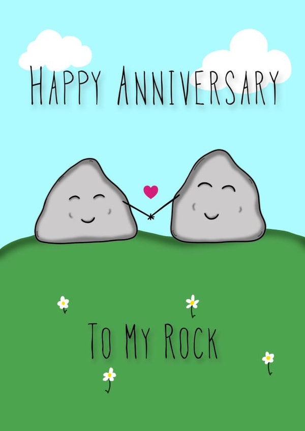 Cute Anniversary Card - Rocks - To My Rock created by Jaime Talbot