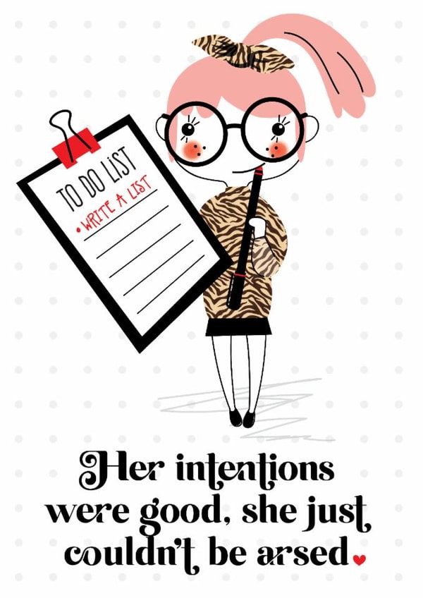 Funny, Rude Card for Her / Friend / Bestie - Birthday or Send A Smile created by Mrs Best Paper Co.