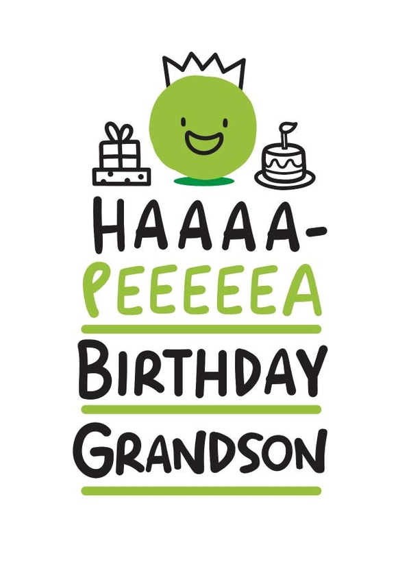 Ha-Pea Birthday Grandson created by Conor Rawson