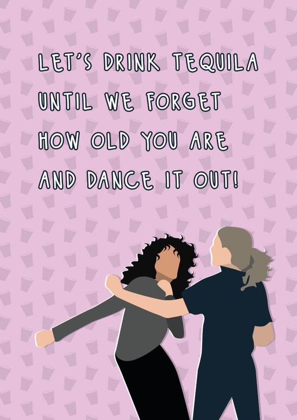 Meredith and Cristina get drunk and dance it out! created by Quinton cards