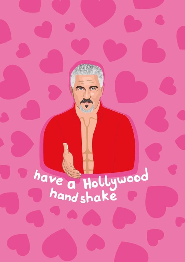 Paul Hollywood GBBO Love Card - Great British Bake Off - Handshake created by PonyChops