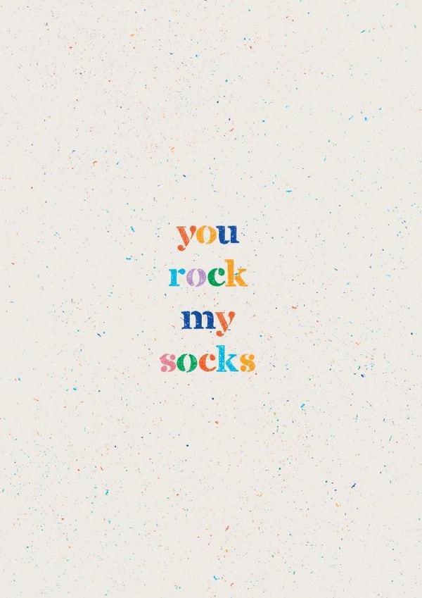 You Rock My Socks Card created by Cards by Lee