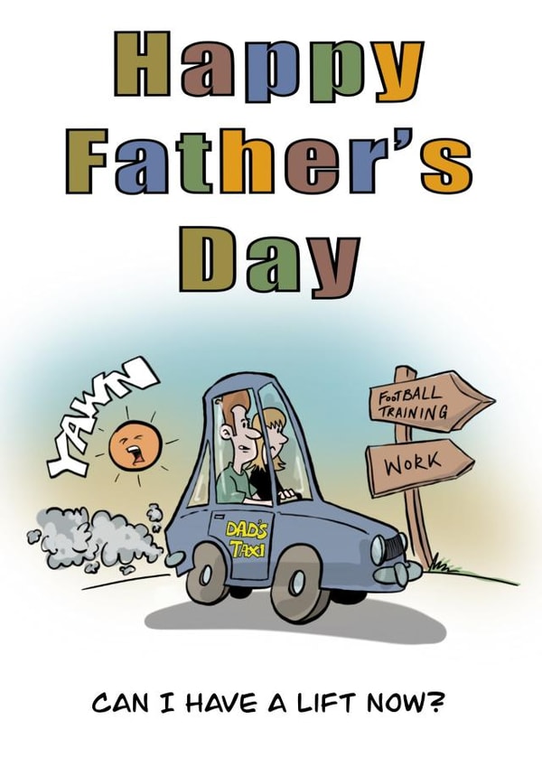 Dads taxi birthday card created by Designs on 622