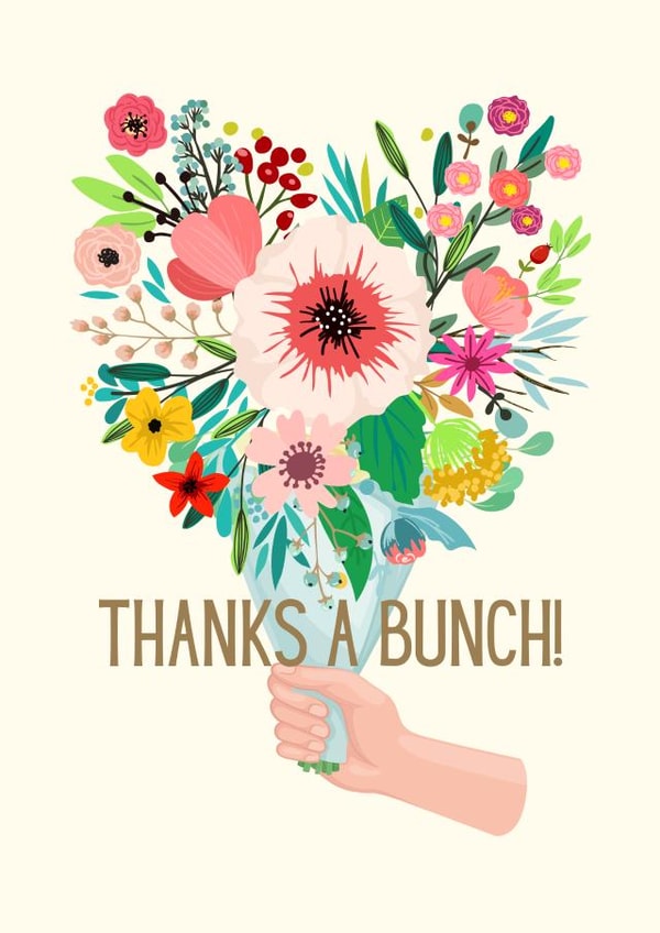 Thanks a bunch! created by Custom Card Co Shop