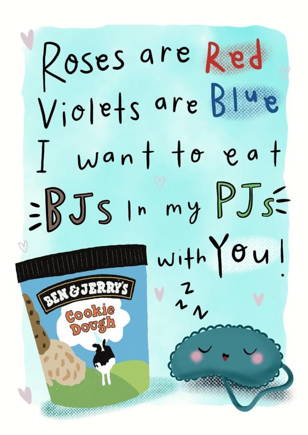 Ben and Jerry’s Anniversary card created by Lucy and Lolly