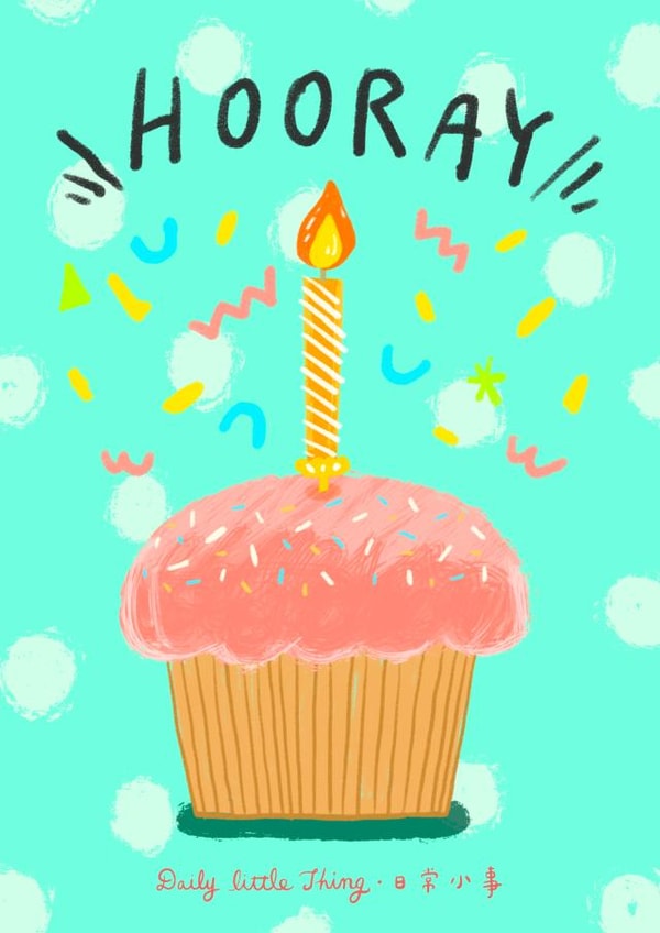 Hooray Birthday Card created by Pin Shuan Chen