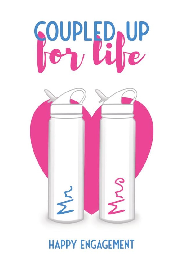 Love Island Engagement Card - Coupled up for life created by Bev O'Connor || @oconnordesign