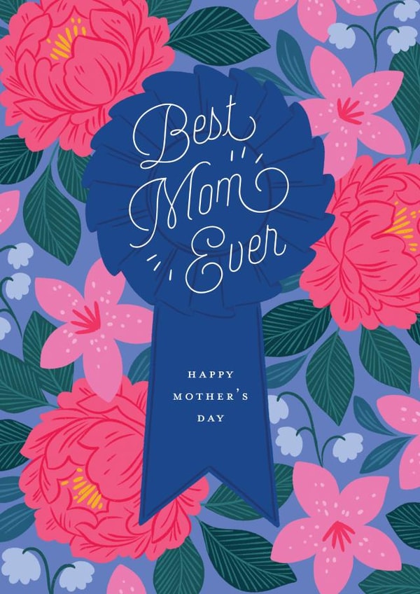 Blue Ribbon Mom created by Paper Raven Co.