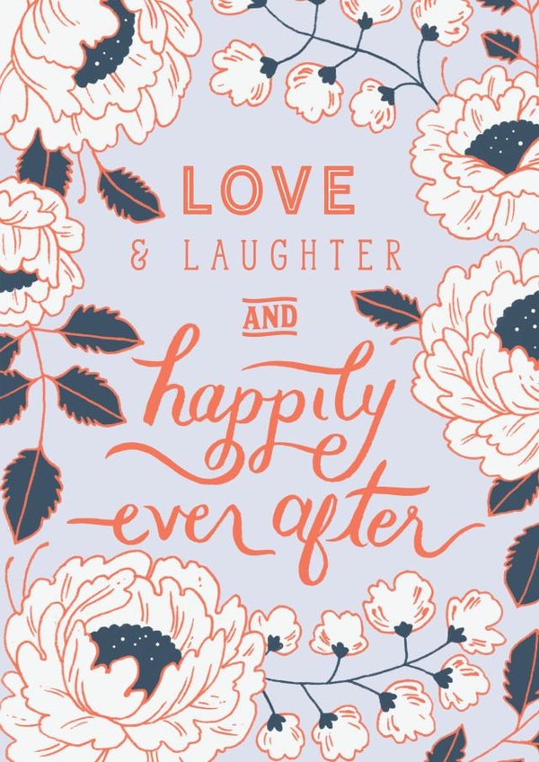Love and Laughter, Happily Ever After Card created by Paper Raven Co.