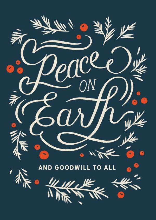 Peace On Earth created by Paper Raven Co.