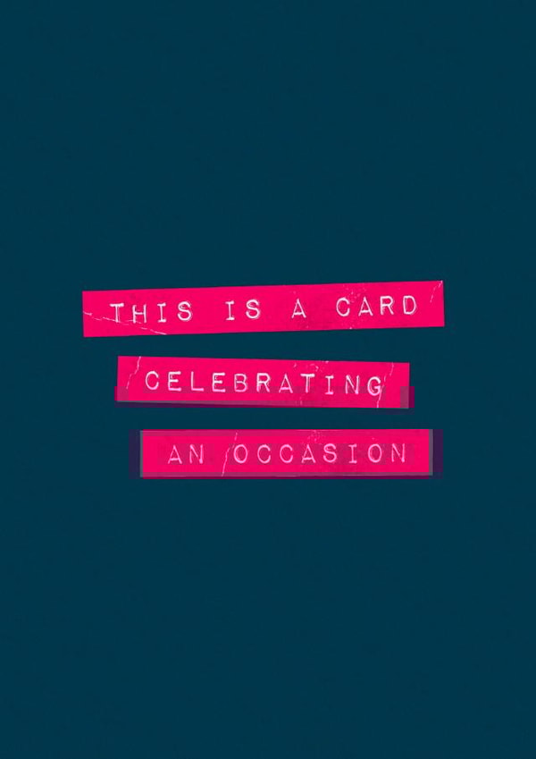 Label Maker Celebration Card created by Cards by Lee