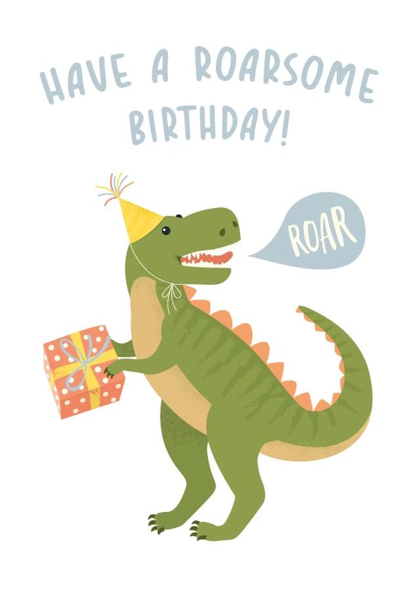Have a roarsome birthday card created by Michael Cutler