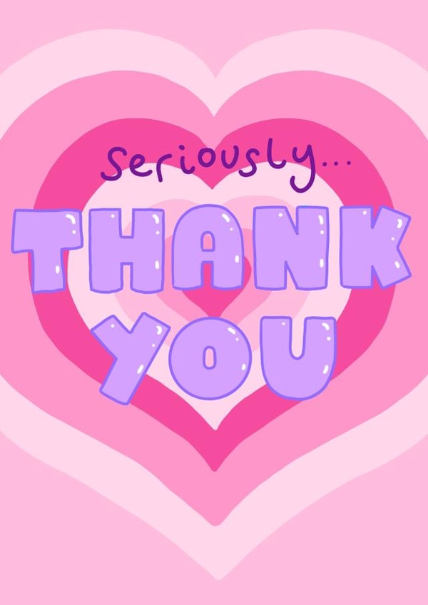 Seriously, THANK YOU Heart Card created by Alice Illu