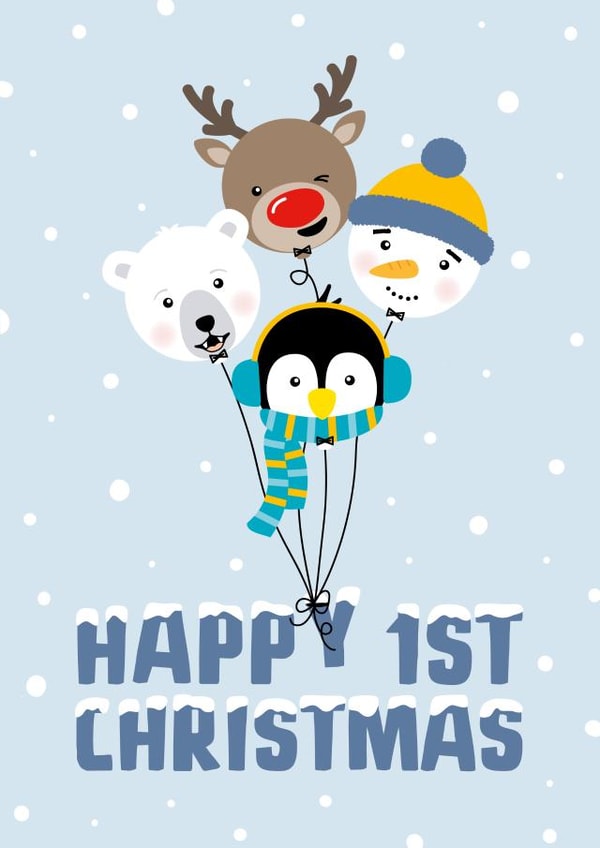 Balloonimals Happy 1st Christmas created by Macie Dot Doodles