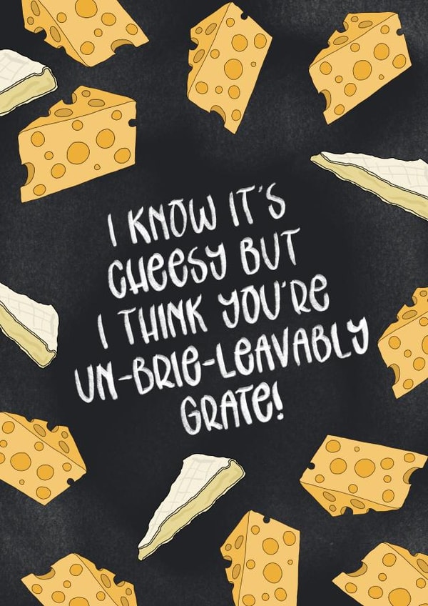 Cheesy, Funny, Send a Smile Card created by Tiny Tiger