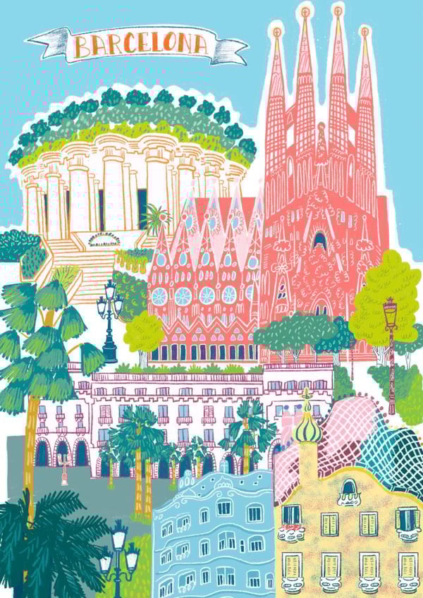 Barcelona’s callin created by Cassandra Harrison Art