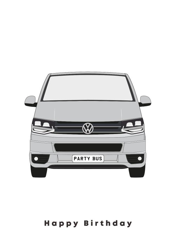 VW Transporter / Camper Birthday Card created by Cobbydale Creative