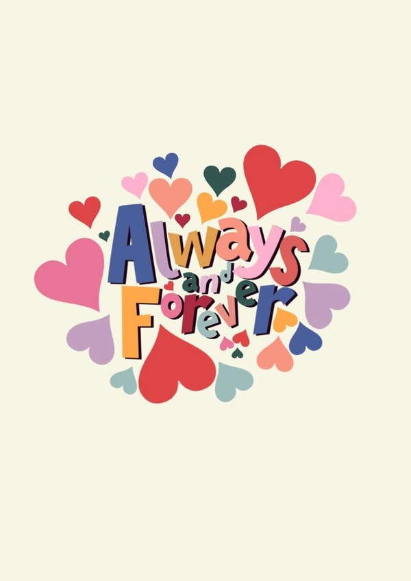 Always And Forever - Happy Anniversary / Wedding Day Card created by Kate Fox