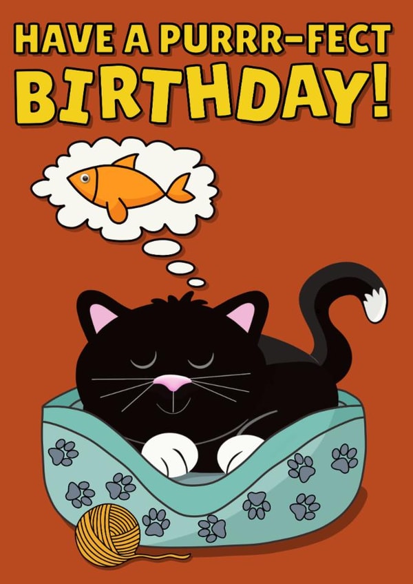 Purrr-fect Cuddly Cat Birthday created by Planet Pals
