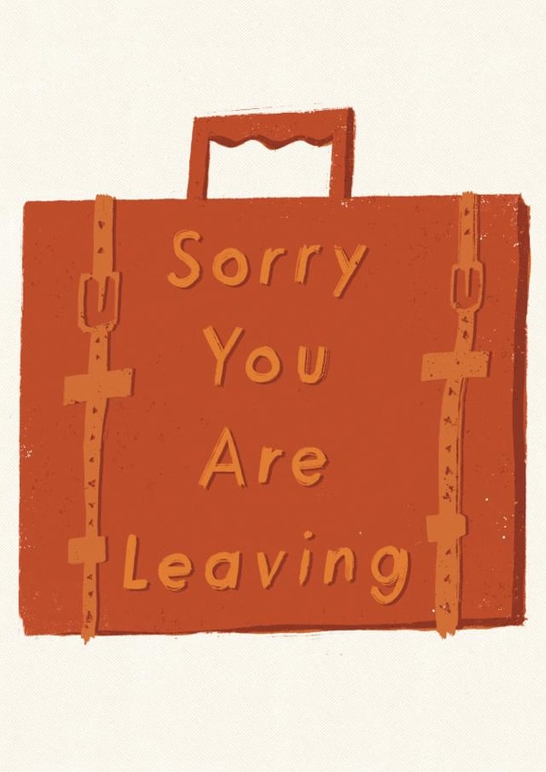 Sorry you are Leaving Briefcase Card created by Yan Yu Lee